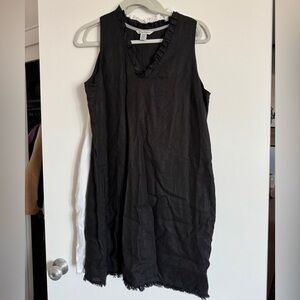 Tommy Bahama Black Sleeveless Mini Dress